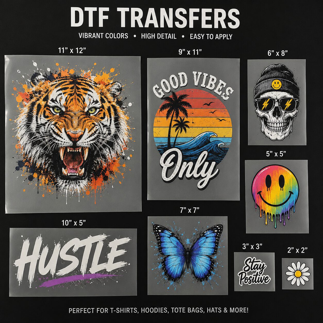 DTF Transfers By Size